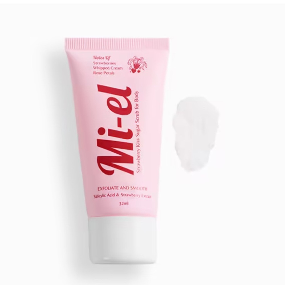 🦋 3/$9 MI-EL SKINCARE Strawberry Kiss Sugar Body Scrub NWT